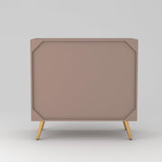 Tveshan HDMR Premium Wood Sideboard Cabinet (Mocha Beige)