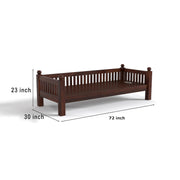 ONIJA Sheesham Wood Sofa 3 Seater Sofa Diwan Bed