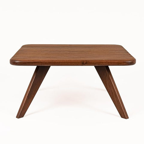 ONIJA  Solid Wood Coffee Table for Living Room, Dining Room, Bedroom, Kitchen, Office Home Decor (Square Coffee Table, 55x55x40 CM)