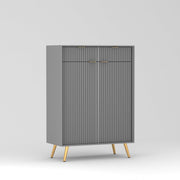 Zenvay HDMR Premium Wood Sideboard Cabinet (Grey)