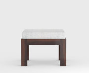 Navryx Sheesham Wood Center Table With Stools (Walnut Finish)