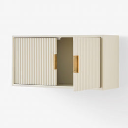 Modern Wall Mounted Storage Cabinet with Sliding Doors