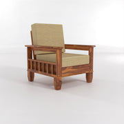 ONIJA Sheesham Wooden 5 Seater Sofa Set Finish: Honey