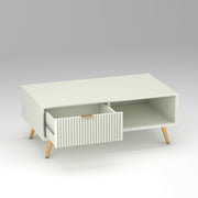 Arvitho HDMR Premium Wood Coffee Table (White)