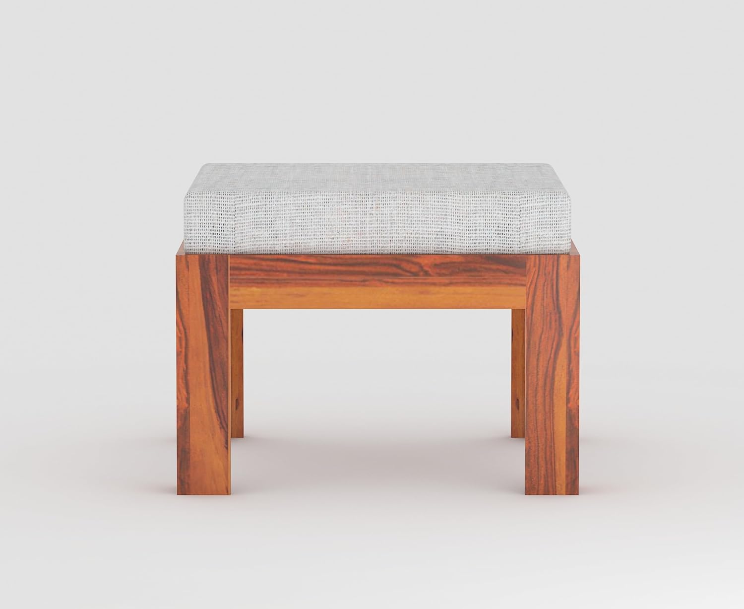 ONIJA Sheesham Wood Center Coffee Table with 2 Stools