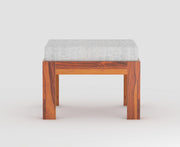Onija Wooden Coffee Table with Carved Panel & Bench