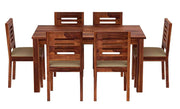 6 Seater Wooden Dining Table Set