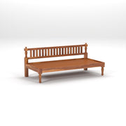 onija Wooden Couch Diwan Sofa Settee for Living Room