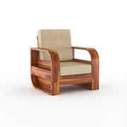 onija Sheesham Wood 1 Seater Sofa