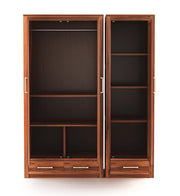 onija Solid Sheesham Wood Wardrobe Space Saving with 3 Door & 3 Drawer