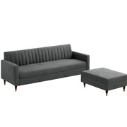 Modern Grey L-Shaped Sectional Sofa