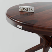 Onija Modern Round Wooden Dining Table Set with 2 Chairs | Premium Dining