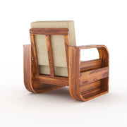 onija Sheesham Wood 1 Seater Sofa