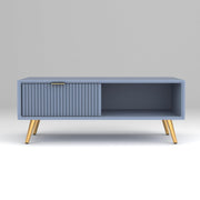 Arvitho HDMR Premium Wood Coffee Table (Slate Blue)