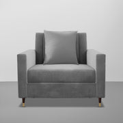 Modern Grey Accent Chair | Comfortable Living Room Chair