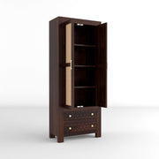 onija Solid Sheesham Wood Wardrobe Cabinet