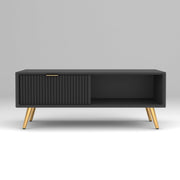 Arvitho HDMR Premium Wood Coffee Table (Black)