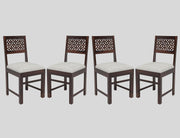onija Sheesham Wooden 4 Dining Chair Set