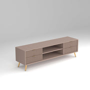 ONIJA HDMR Premium Wood TV Unit for Living Room  (Mocha Beige)