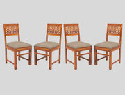 onija Sheesham Wooden 4 Dining Chair Set