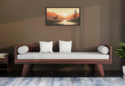ONIJA Solid Wood Sofa 3 Seater Sofa Diwan Bed (Without Mattress)