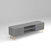 ONIJA HDMR Premium Wood TV Unit for Living Room (Grey)