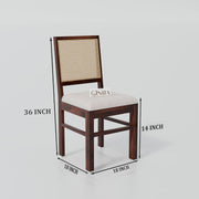 Premium Solid Wood Round Dining Table Set with Cane Back Chairs