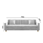 ONIJA Modern 3 Seater Sofa – Light Grey
