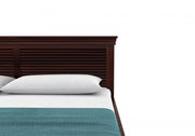 Lavorian Sheesham Wood Queen Size Bed With Storage (Walnut Finish)