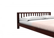 Darvex Sheesham Wood King Size Bed Without Storage (Walnut Finish)