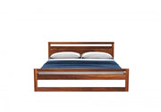 Oraxen Sheesham Wood Queen Size Bed Without Storage (Honey Finish)