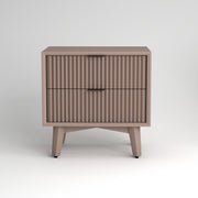 Avyant HDMR Premium Wood Bedside Table (Mocha Beige)