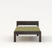 Slatty Sheesham Wood Single Bed Without Storage (Walnut Finish)