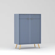 Zenvay HDMR Premium Wood Sideboard Cabinet (Slate Blue)