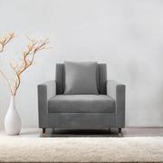 Modern Grey Accent Chair | Comfortable Living Room Chair
