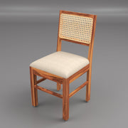 Solid Wood Dining Table Set with 3 Chairs & Bench