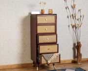 onija Wooden Chest of Drawers with 5 Compartment Storage