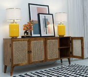 ONIJA Solid Wood Wooden Sideboard Cabinet