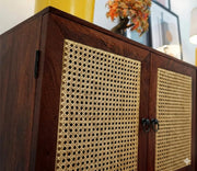 ONIJA Solid Wood Wooden Sideboard Cabinet