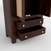 onija Solid Sheesham Wood Wardrobe Cabinet