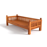 ONIJA Sheesham Wood Sofa 3 Seater Sofa Diwan Bed