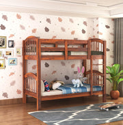 Wooden Bunk Bed for Kids with Ladder