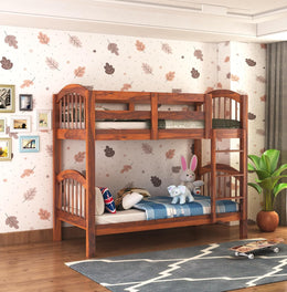 Wooden Bunk Bed for Kids with Ladder
