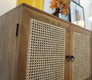 ONIJA Solid Wood Wooden Sideboard Cabinet
