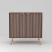 Tveshan HDMR Premium Wood Sideboard Cabinet (Mocha Beige)