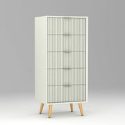 Pravyan HDMR Premium Wood Chest Of Drawer (White)