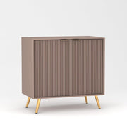 Tveshan HDMR Premium Wood Sideboard Cabinet (Mocha Beige)