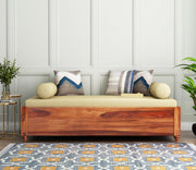 ONIJA Solid Sheesham Wood Diwan Sofa
