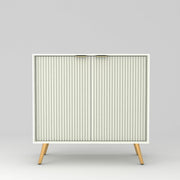 Tveshan HDMR Premium Wood Sideboard Cabinet (White)