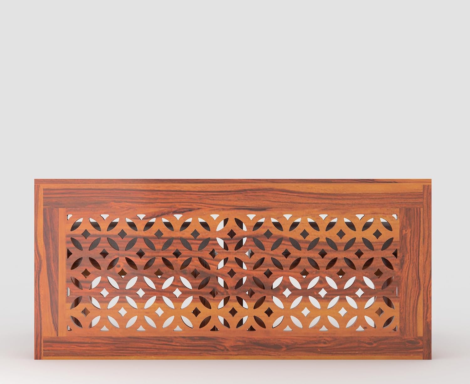 ONIJA Sheesham Wood Center Coffee Table with 2 Stools